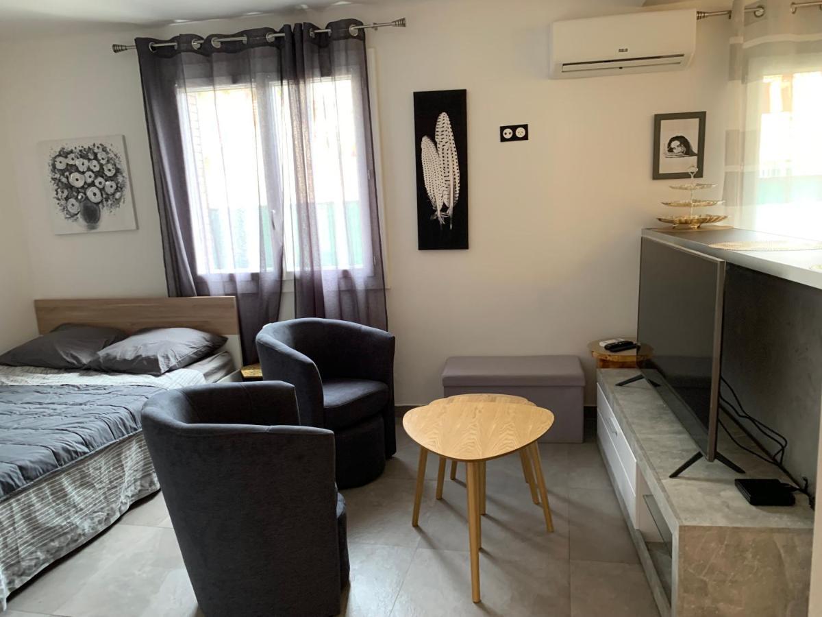 Grand Studio Tres Agreable Avec Bar, Cuisine Et Terrasse Cagnes-sur-Mer Exterior photo